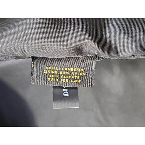 Cole Haan City Lambskin Leather Car Coat Men's Small Black Removable Lining EUC - Picture 15 of 16